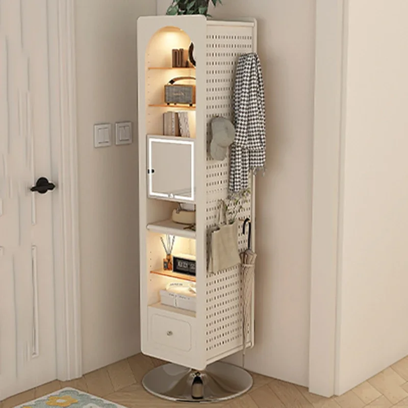 

Large Minimalist Mirror Furniture Kitchen Organizer Cute Jewelry Boxes Big Storage Box Vintage Nail Polish Display Cabinet Gold