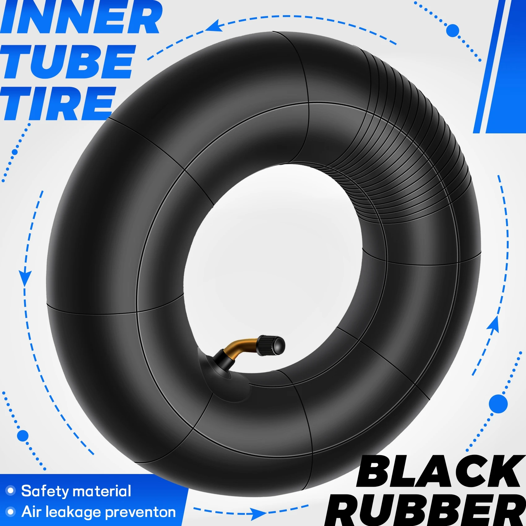 

Portable Inner Tube 4.10/3.50-4, Outer Tube 4.10-4 For Garden Rototiller Snow Blower Mowers Hand Truck Wheelbarrow Go Cart Kid
