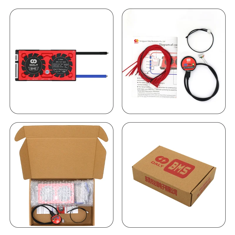 Daly Bms Balance Board with bluetooth phone application Li-ion LiFePO4 BMS 3.2V 3.7V battery 18650