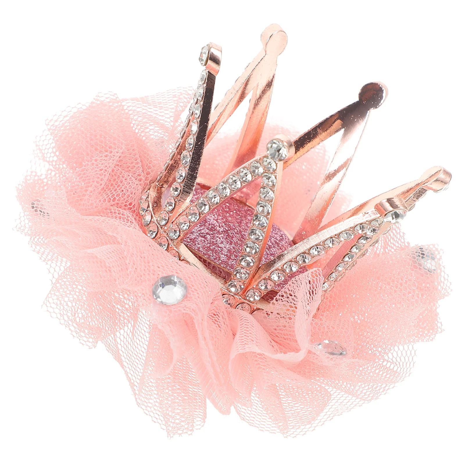 

Crown Hairpin Clips for with Toddler Tiara Crystal Accessories Girls Princess Little Birthday Crowns and Tiaras Baby