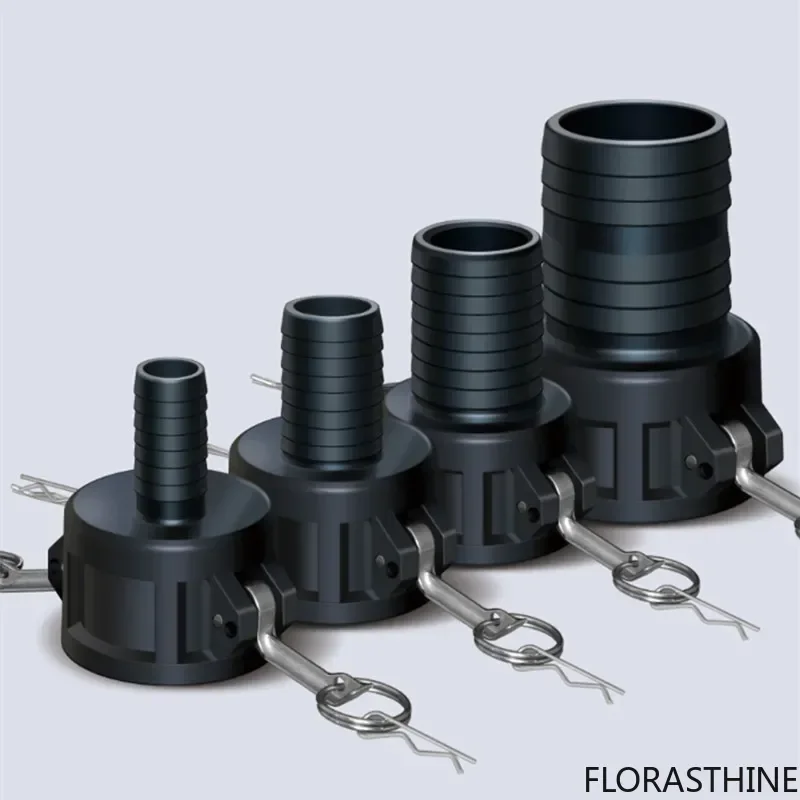S60*6 IBC Tank Adapter PP Material Camlock Fitting, Type C, 64mm Camlock Female Coupler X 1