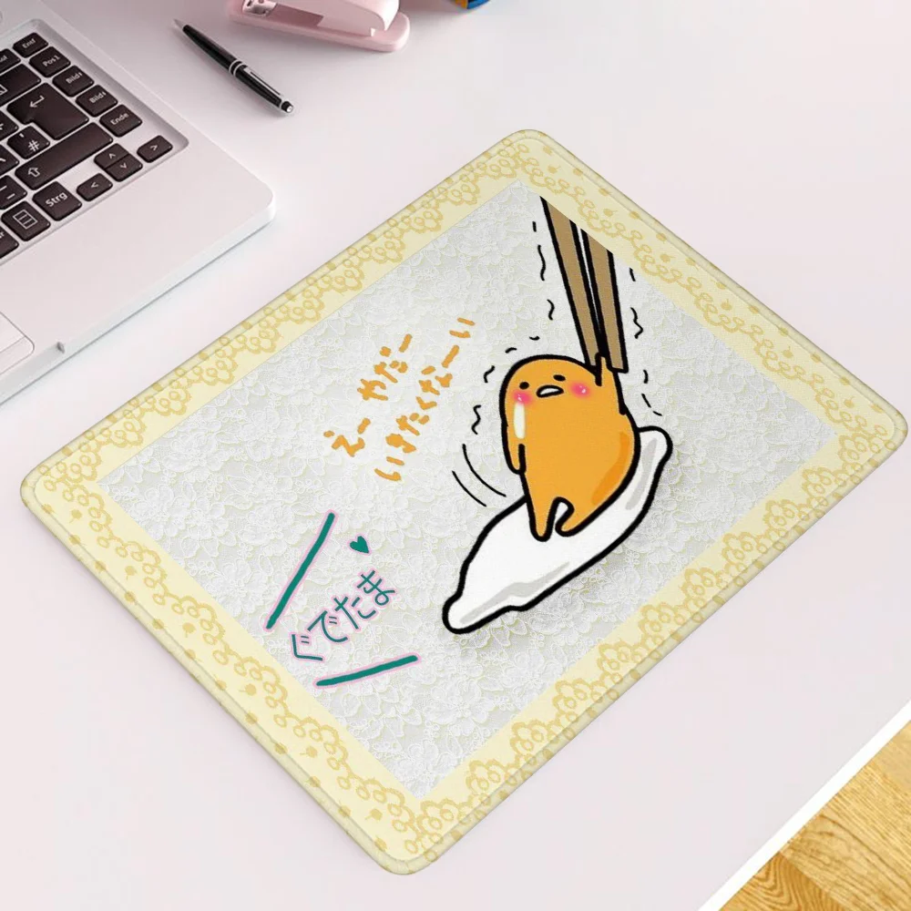 Gudetama Desk Accessory Small Gaming Mouse Pad Anime Computer Accessories Mousepad Company Rubber Mat Pc Gamer Girl Game Mats