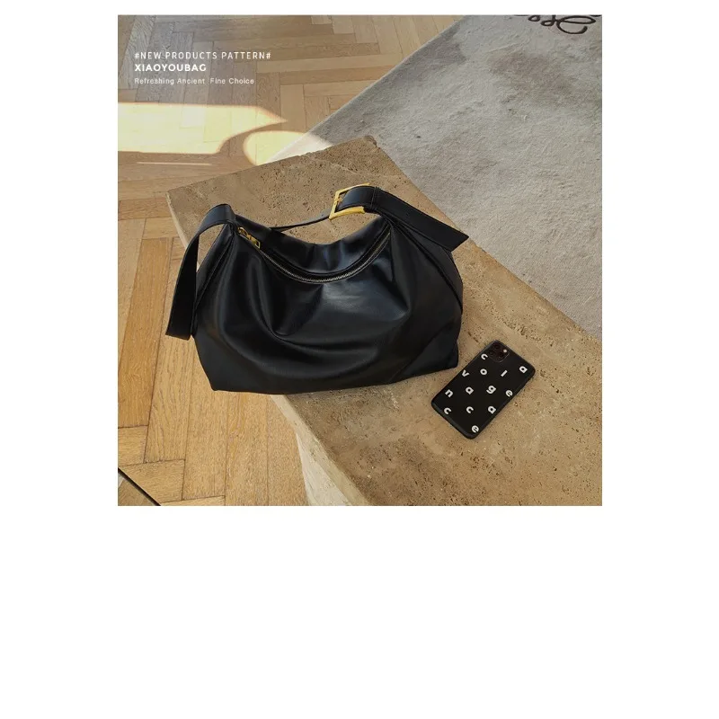 Daily Bag Soft Collapsed Minimalist Style Shoulder Bag Large Bag 2024 New Bag Female Large Capacity Crossbody Bag