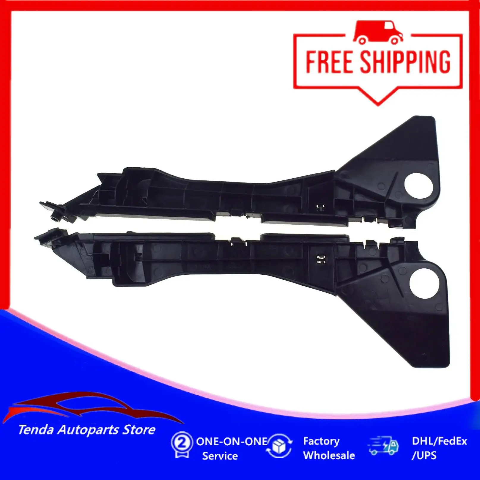 1 pair 52535-02030 52536-13020 Front Left & Right Side Bumper Mounting Brackets for Toyota Corolla E12 Hatchback 2002-2007
