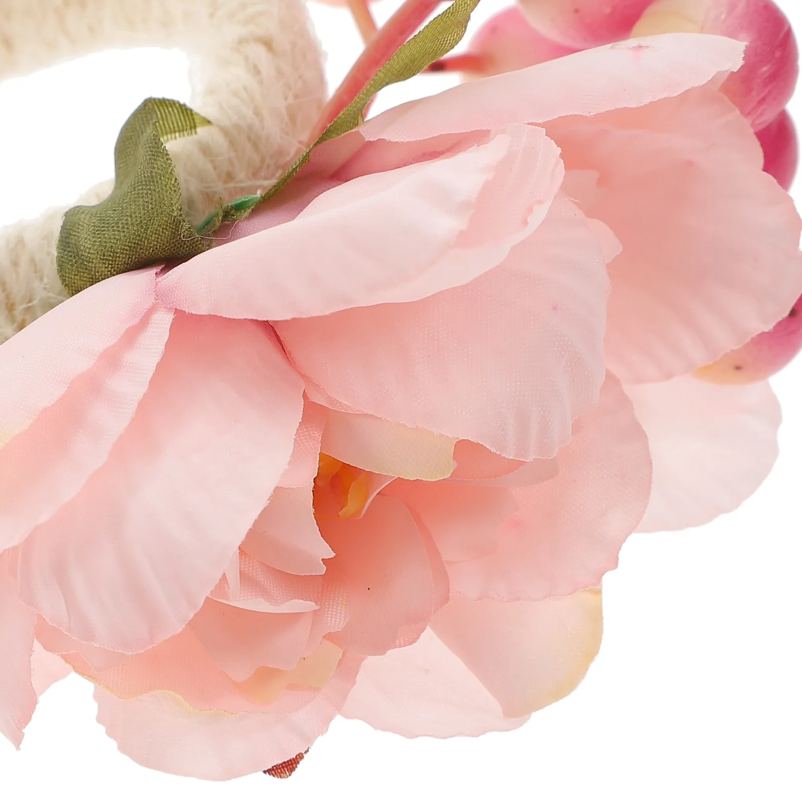 

4 Pcs Napkin Rings Reusable Elegant Rose Pink Artificial Flower Buckles Banquet Decorative Serviette Ring Dining Table