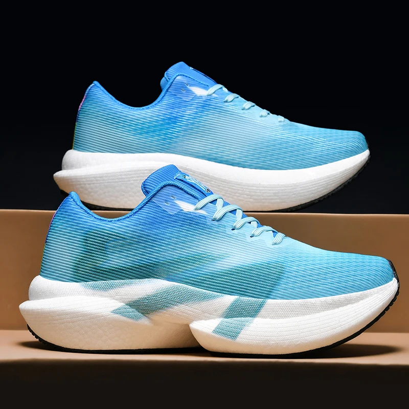 Herren-Freizeitsportschuhe, farbenfrohe Laufschuhe mit Leopardenmuster und Farbverlauf, dicke Sohle, hohe Dämpfung, atmungsaktive Laufschuhe mit feinem Mesh-Material, rutschfest und abriebfest, ideal für Langstreckenläufe, Fitness-Training, tägliche Anlässe und Reisen, trendige Unisex-Schuhe. – Detail 19