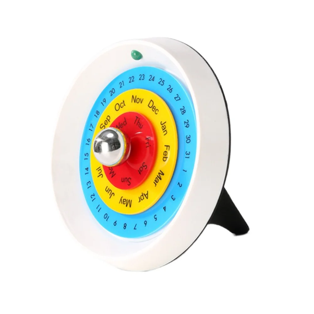 

Creative Rotating Calendar Nordic Style Handmade Turntable Perpetual Calendar DIY Decorative Annual Desk Calendar Office