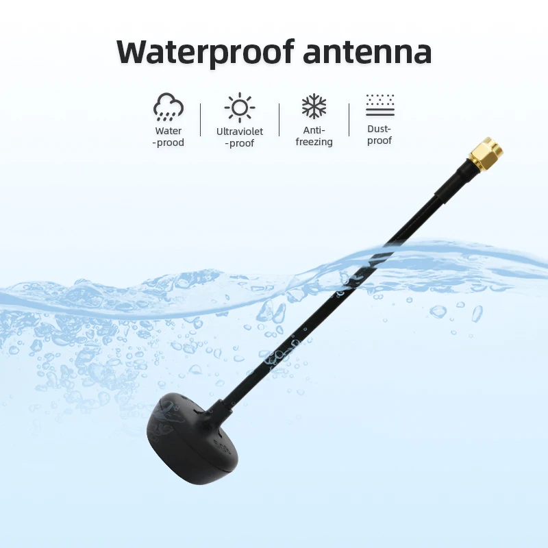 Antena de reforço omnidirecional 5.8g, 50 peças, conector de ganho 3dbi, sinal estável, todas as direções, sem fio, fpv, comunicação uav