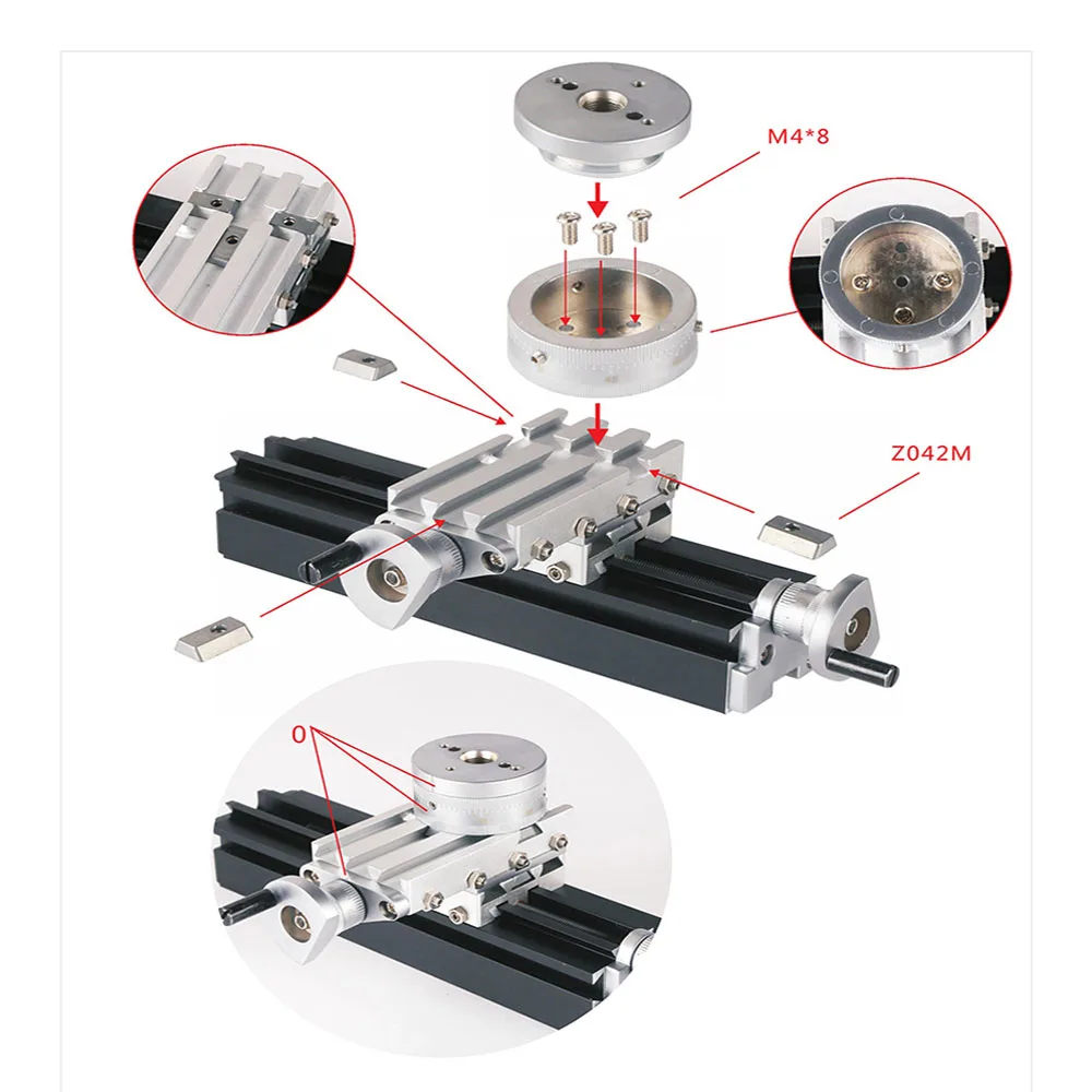 12000RPM Motor for Wood Metal Glass Plastic Machining 60W Mini Metal Rotating Lathe