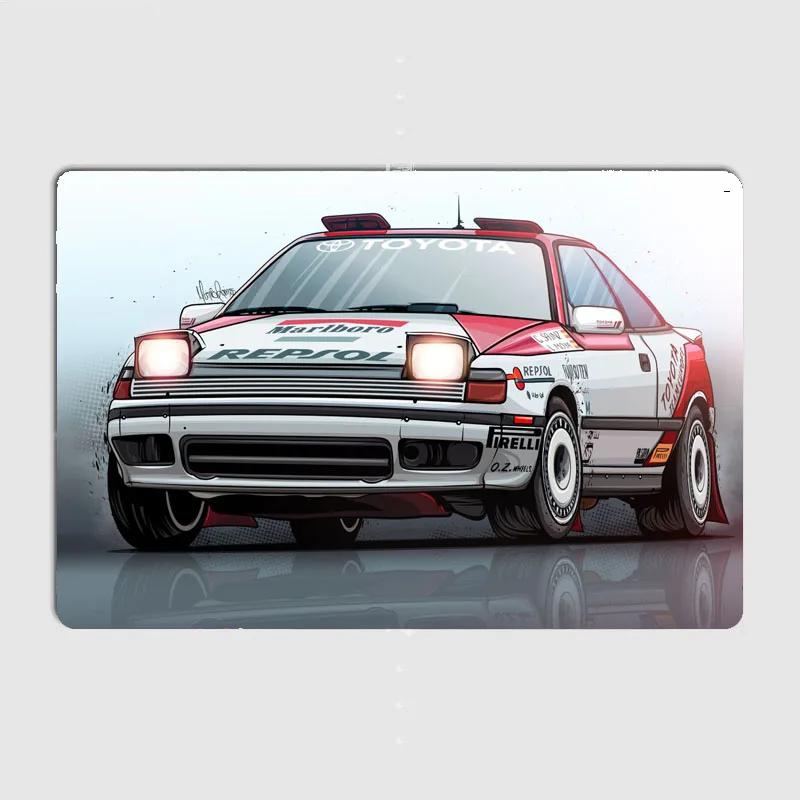 World Rally Championship Celica GTFour ST165 Posters Metal Plaque Poster Home Decorations Classic Tin Sign Room Decor Wall