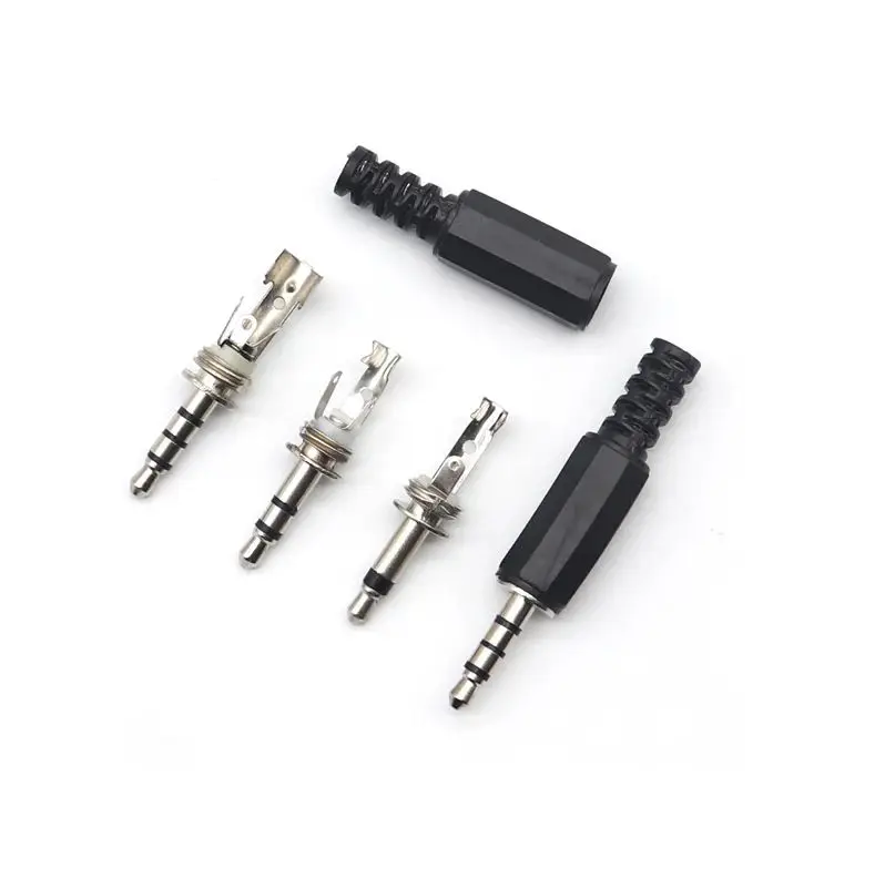 【10PCS】3.5mm 2/3/4 Pole mono Audio Connectors Jack Plug Headphone Male Adapter 3.5mm jack plug 3.5 Male Plug Wire Terminals H10