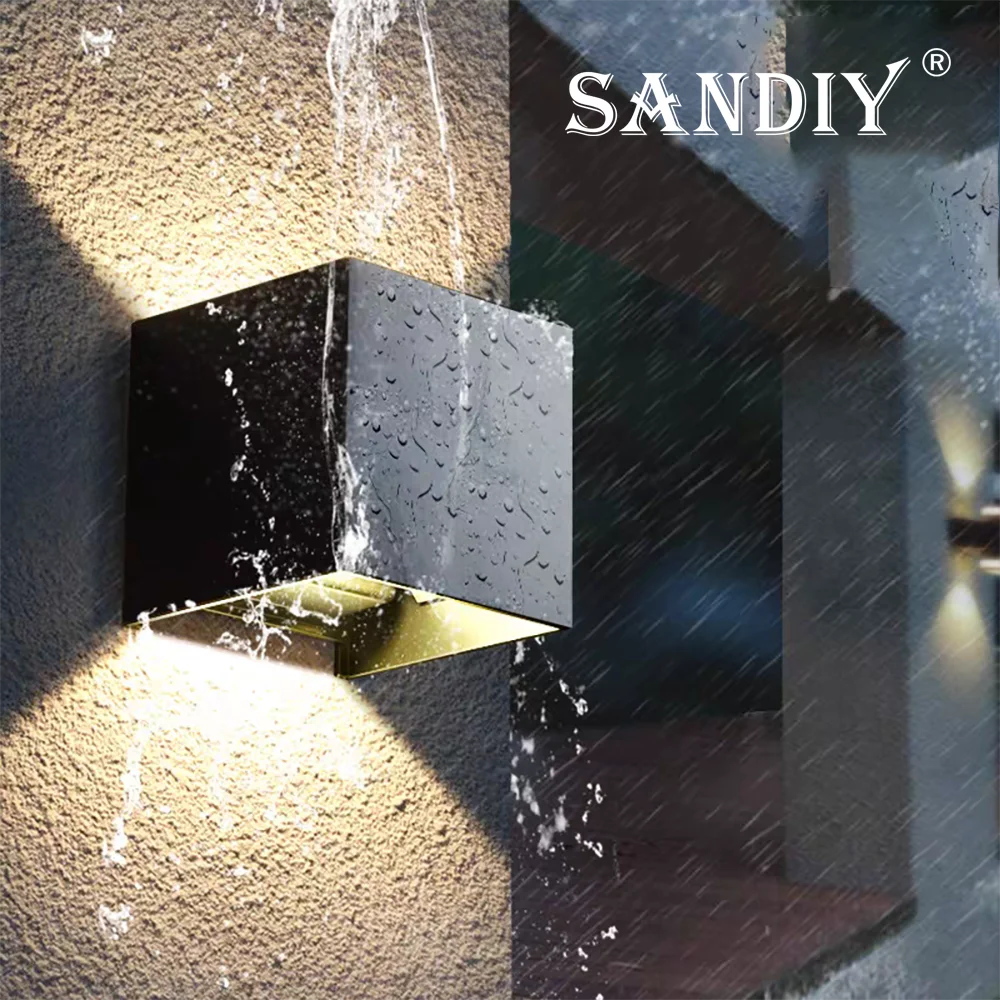 SANDIY Outdoor Wall Lighting Motion Sensor Sconce Lamp Adjustable Porch Yard Decor Luminaire Exterior House Lights Balcony IP65