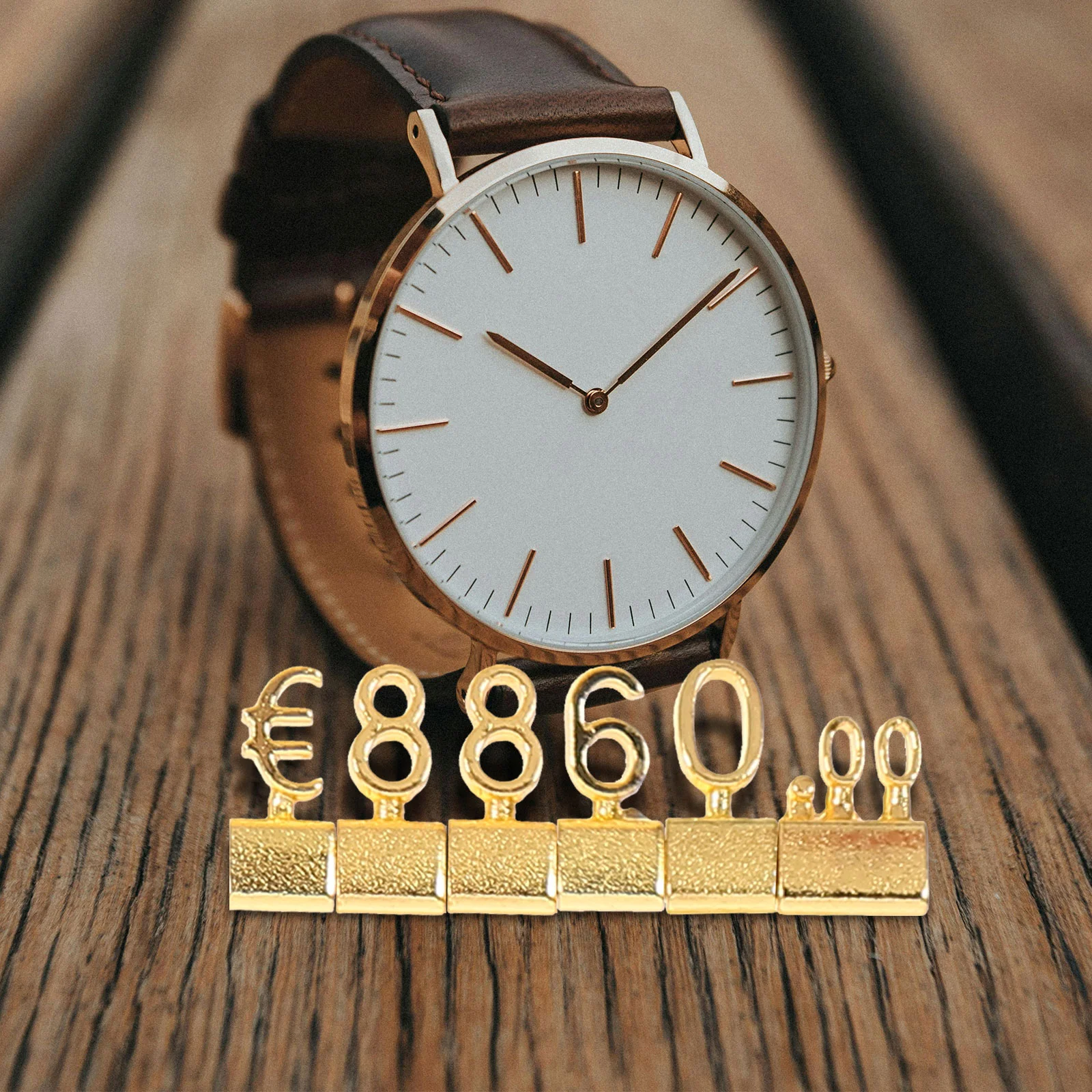 10 Pcs Tag Signs for Store Display Mini Jewelry Cubes Numbers Silver Metal Strong Alloy Smooth Professional