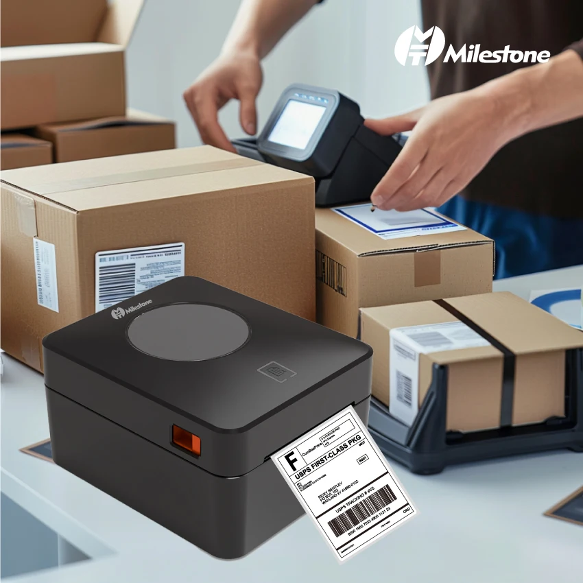 MilestoneThermal Label Printer, Pos-9250 Bill Of Lading Lista De Embalagem, Waybill Logistics Barcode Label, Adesivo Impresora