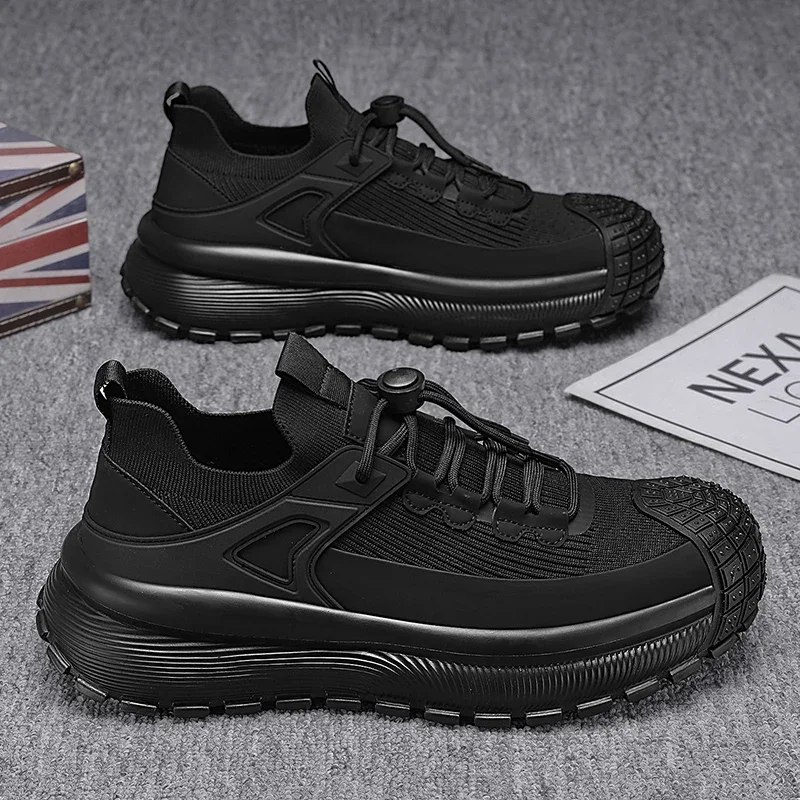 

Pop 2025 New Leisure Sports Flying Woven Breathable Men's Shoes Casual Comfortable Walking Shoes