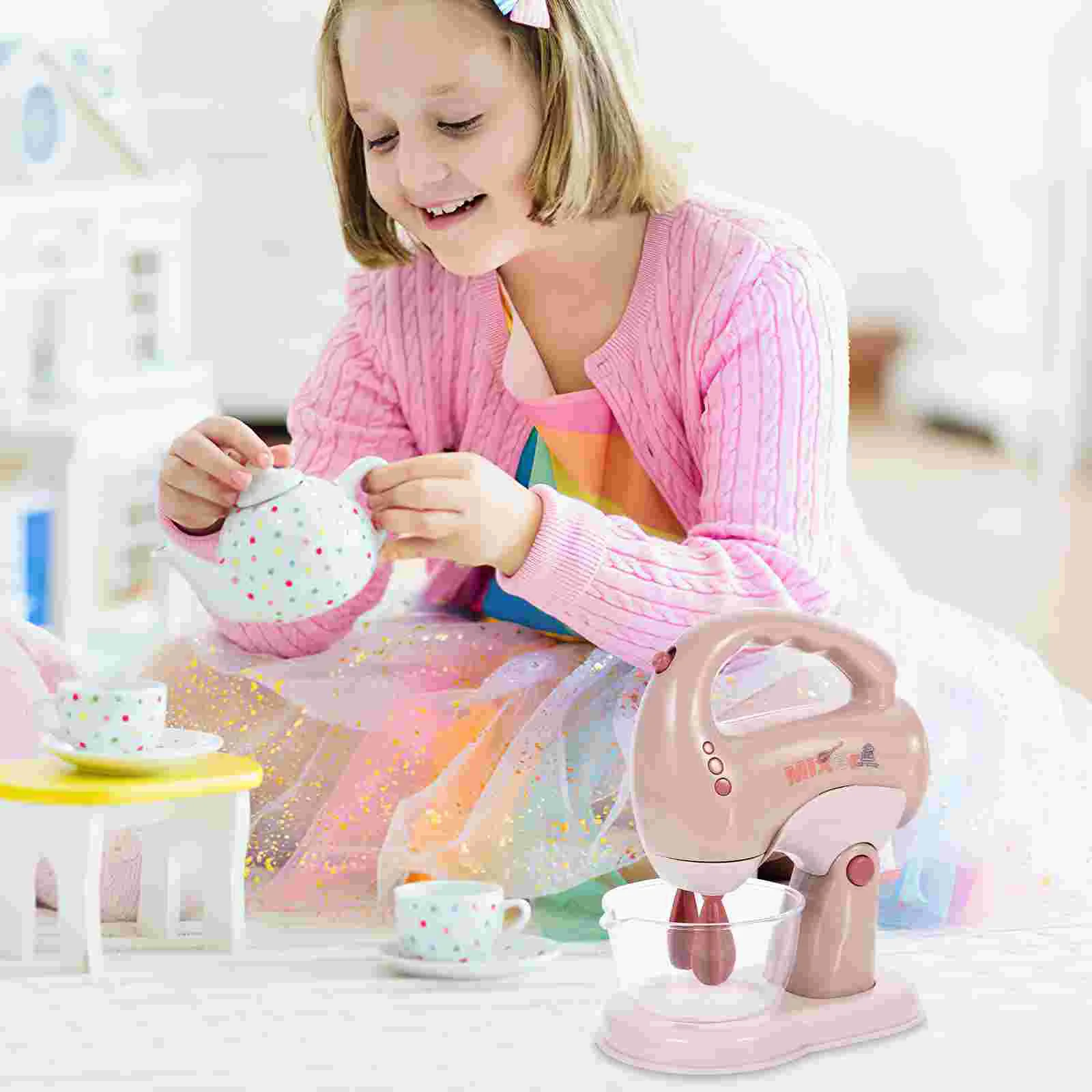 Simulation Electric Toys Kids Playing House Mini Washing Machine Miniature Mixer for Plastic Kitchen Appliance Child Oven