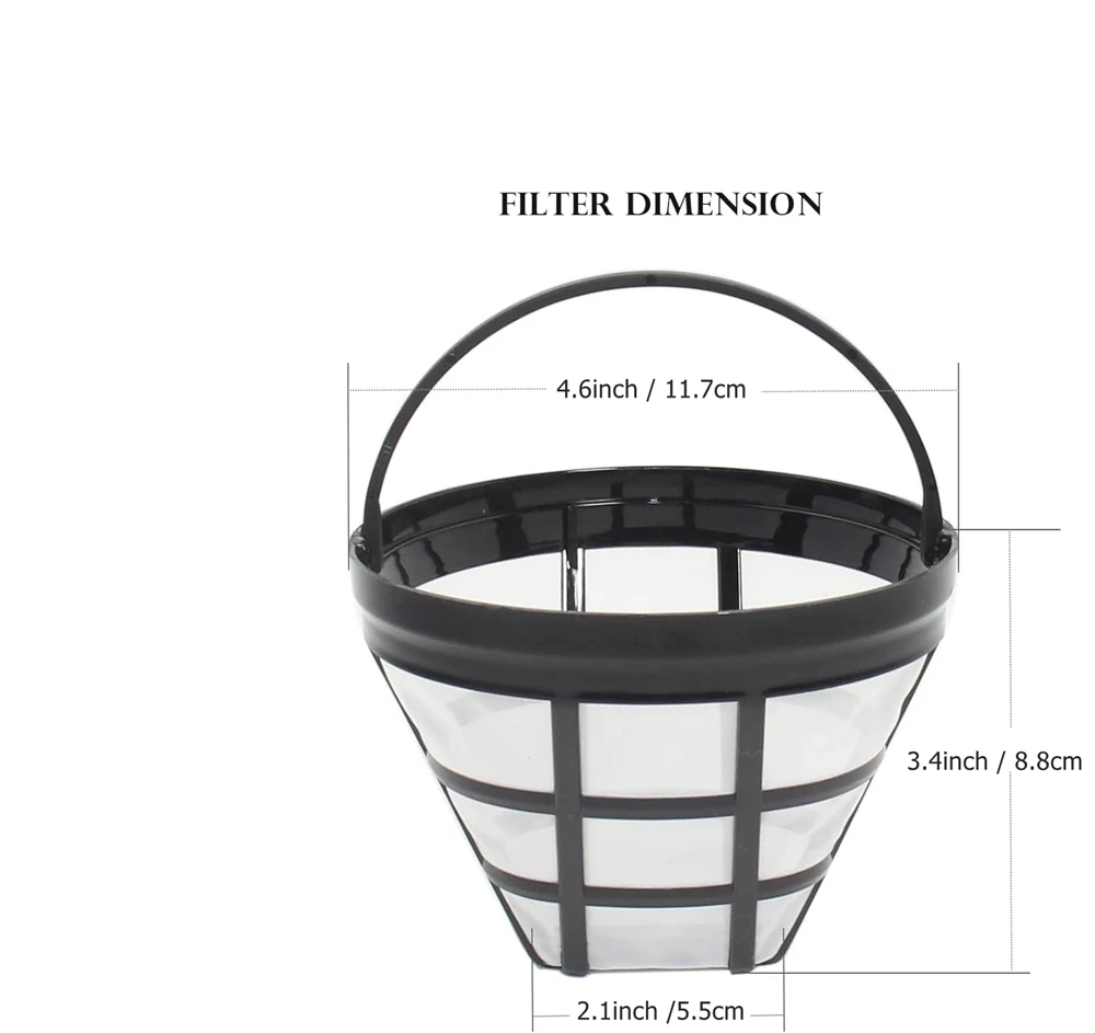 1/2 Pack Replacement Coffee Maker Basket Filter Fit 8-12 Cup Basket Drip Compatible with HD7751 Coffee Machine Coffee Pour Over