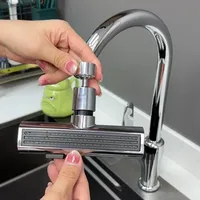 New Kitchen Waterfall Three-mode Universal Swivel Extension Faucet Splash-proof Nozzle Sink Multi-function 6