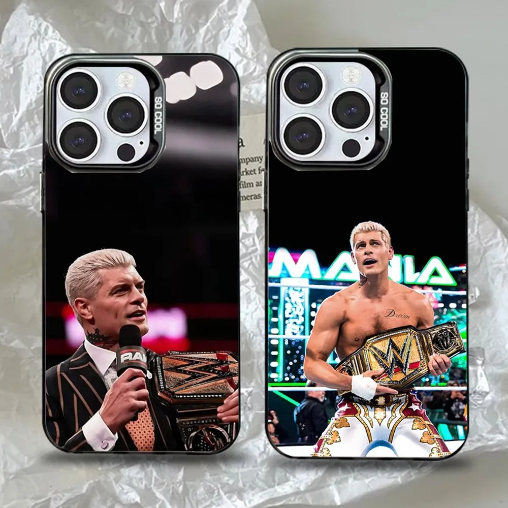 

Wrestler Cody R-Rhodes Phone Case For iPhone 16,15,14,13,12,11,Pro,Max,Plus,Mini,XS,SE Anti Fall Black Matte Hard Bumper