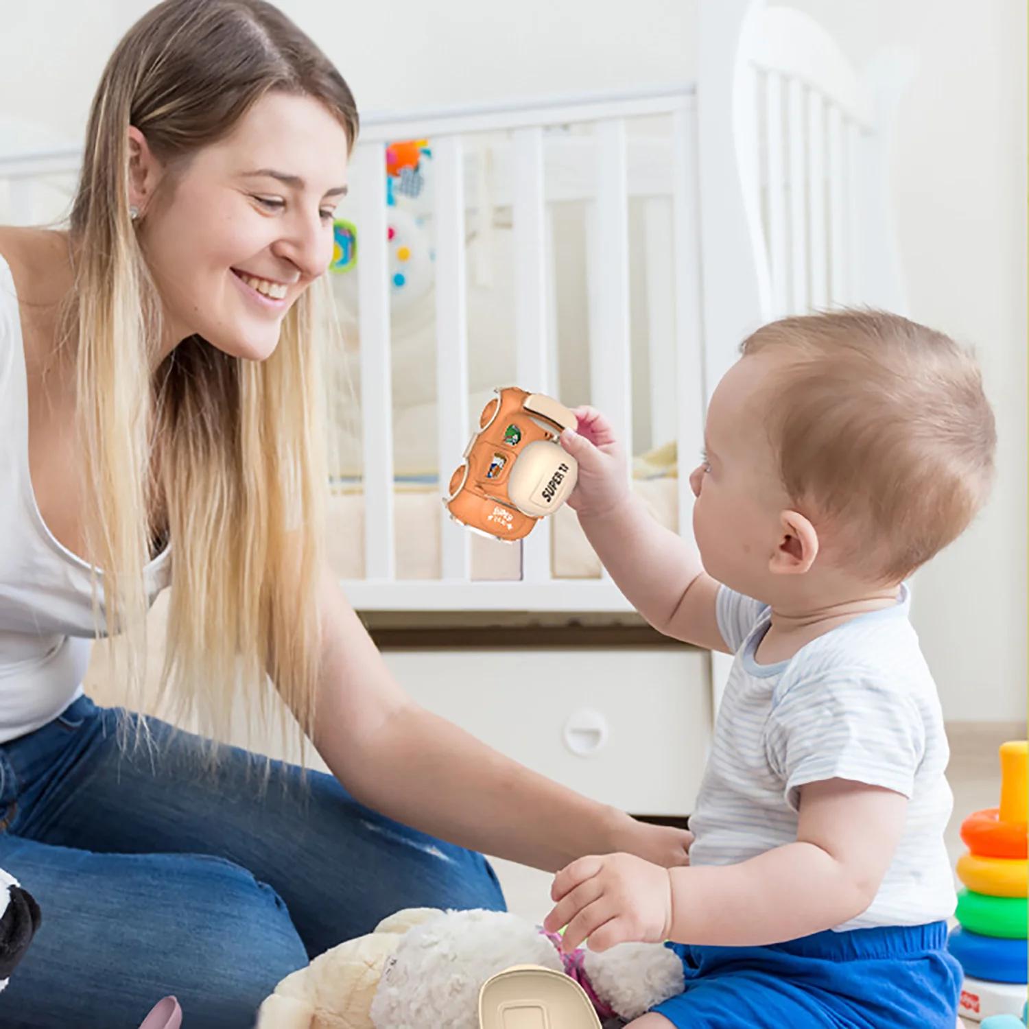 아기 만화 장난감 자동차, 미니 차량, 관성 풀백 자동차, 몬테소리 조기 교육 크롤링 장난감 자동차, 유아 남아용, 1PC