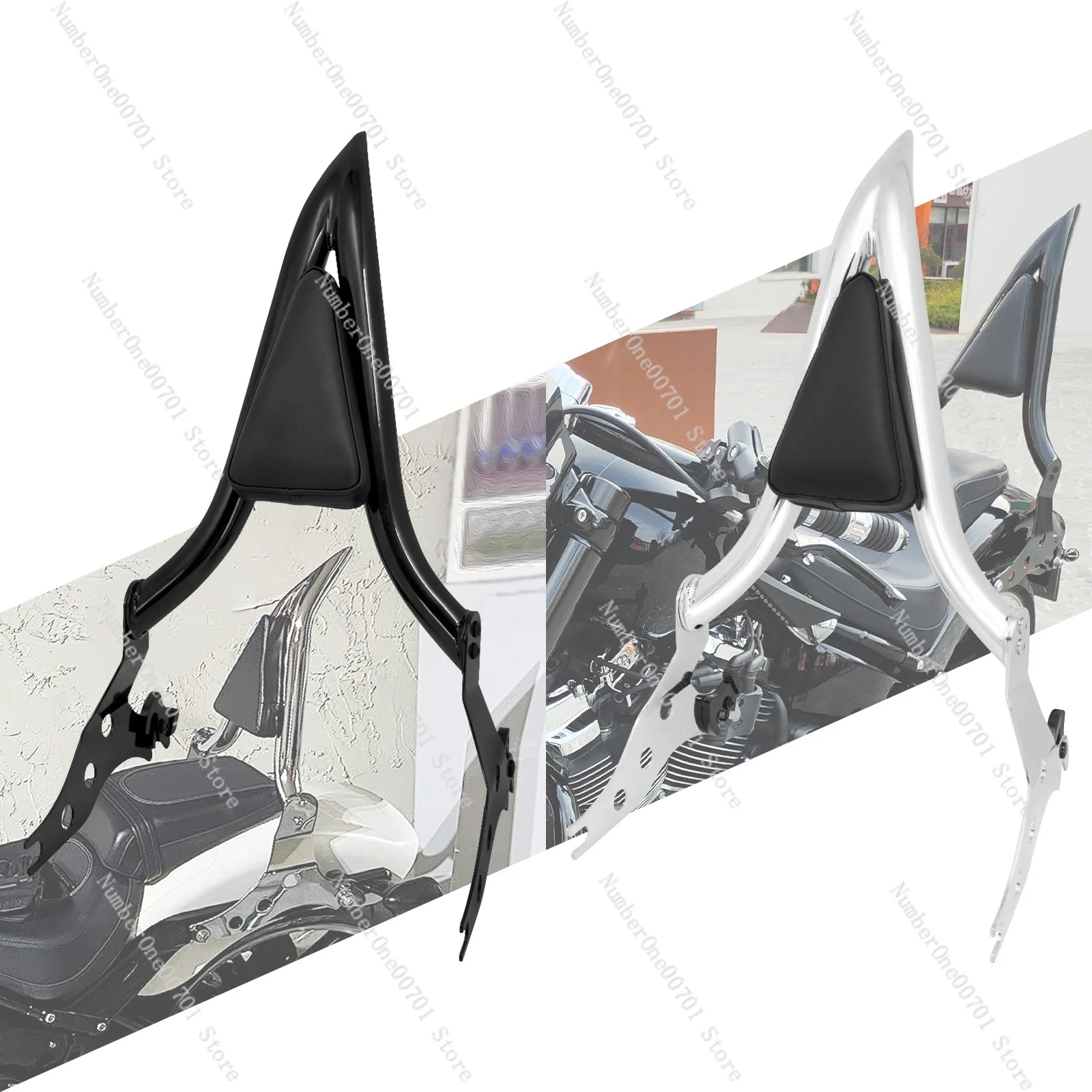 Suitable for 18 years later fat boy triangle backrest separates motorcycle accessories restoration