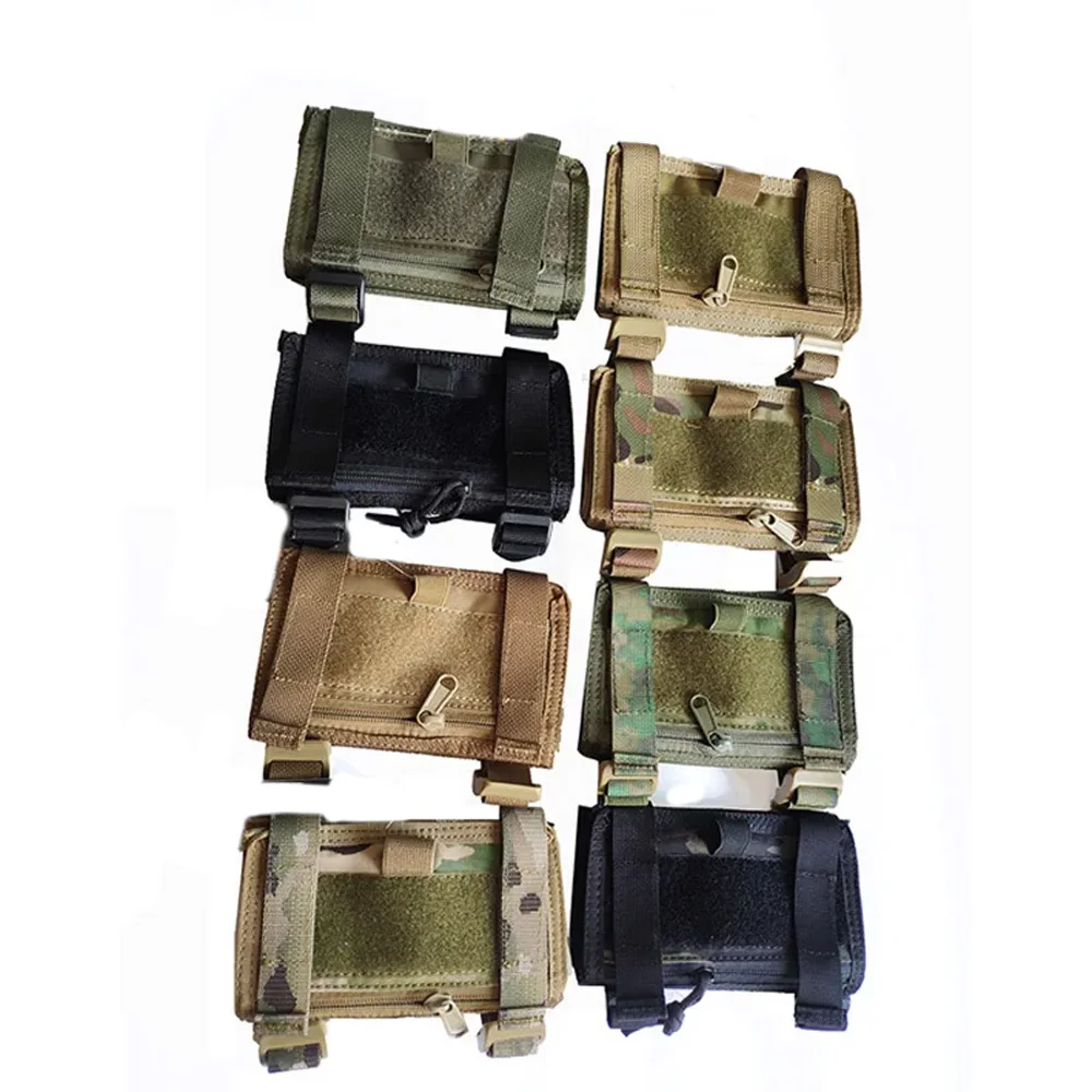 Outdoor Tactical Arm Sleeve Map Pouch Case Documets Pocket Wrist Bag Zipper Storage Bag TC0176