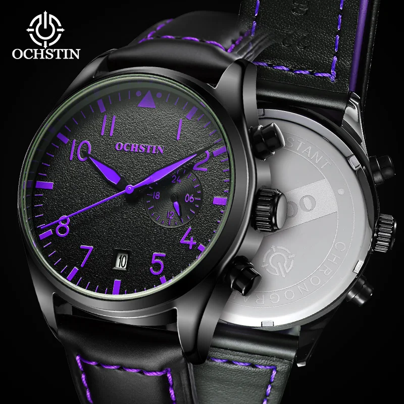 

ochstin hot model 2024 fashion trend innovation creative nylon series watch multifunction quartz movement men's quartz watch