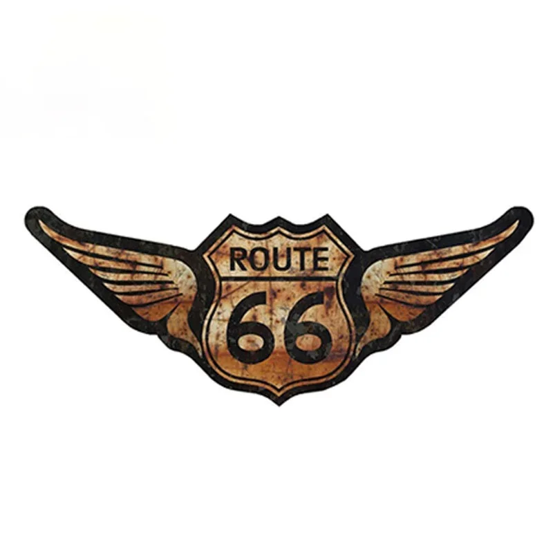 Interesting Rat Rod US Highway Route 66 Stiker Mobil Stiker Vinil Kepribadian Aksesori Tahan Air 15Cm * 6Cm