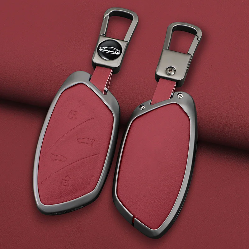 غطاء حافظة مفاتيح السيارة من سبائك الزنك لـ Roewe RX5 I6 I5 RX3 RX8 ERX5 ang MG ZS EV MG6 EZS HS EHS MARVEL X MARVEL R Electric 2021