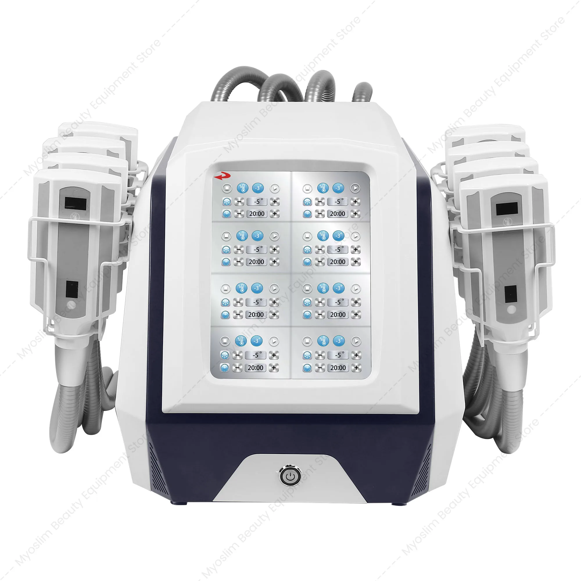 8 Handles Ice Sculpture Board Machine Non‑vacuum Cryotherapy Device Local Fat Removal Body Shaping Salon Beauty Equipment