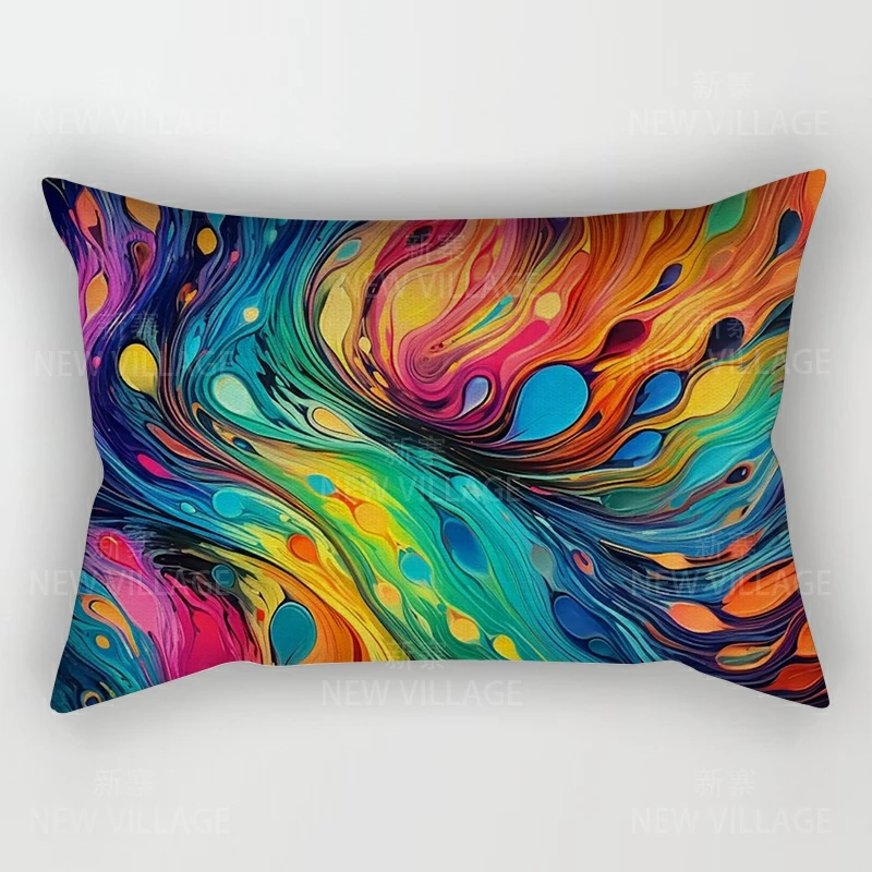 

Современная декоративная подушка для дома, гостиной, спальни, дивана, 40x60 см, абстрактный дизайн.