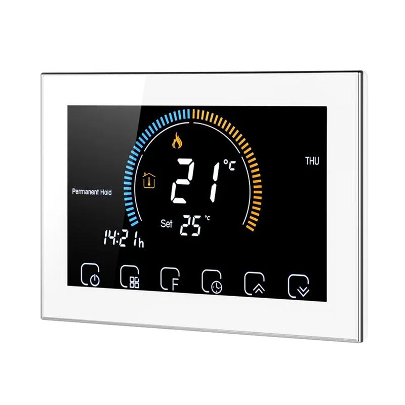 

-[A51I Digital]Smart Tuya Alexa Voice Control Smart Programmable Thermostat APP Control LCD Water/Gas Boiler Heating Durable Eas