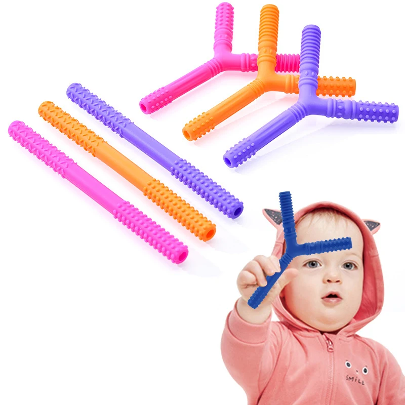 

Детский прорезыватель для жевания, силиконовый полый прорезыватель для зубов, анти-еда, ручная молярная палочка, игрушки для новорожденных, аксессуары