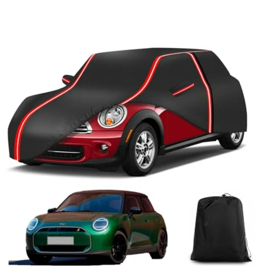 

Waterproof Car Cover for Mini Cooper/Cooper S/Hardtop 2/4 Door, All Weather Outdoor 230T Polyester with Driver Door Zipper, Sno