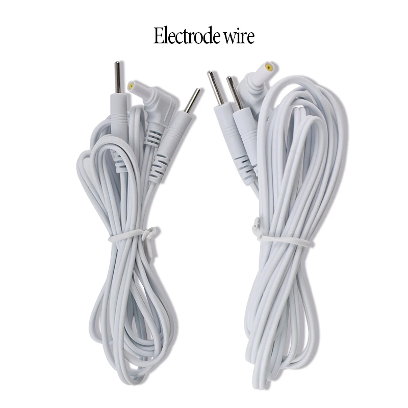 Electric Shock Wires Cable Electrotherapy Electrode Lead For Muscle Stimulator Massage Therapy Electrode Tens Acupuncture Gloves