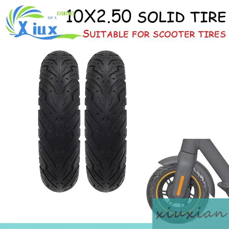 High quality 10 inch solid tires suitable for 10X2.50 electric scooters with non pneumatic tires for off-road use