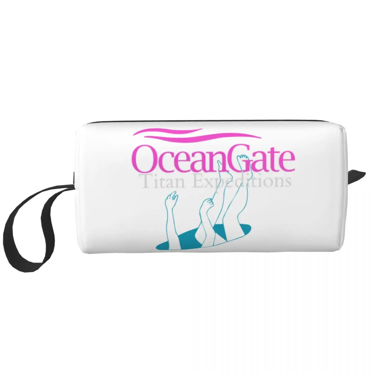 Custom Oceangate Expeditions Toiletry Bag Women Adventures Makeup Cosmetic Organizer Lady Beauty Storage Dopp Kit Box