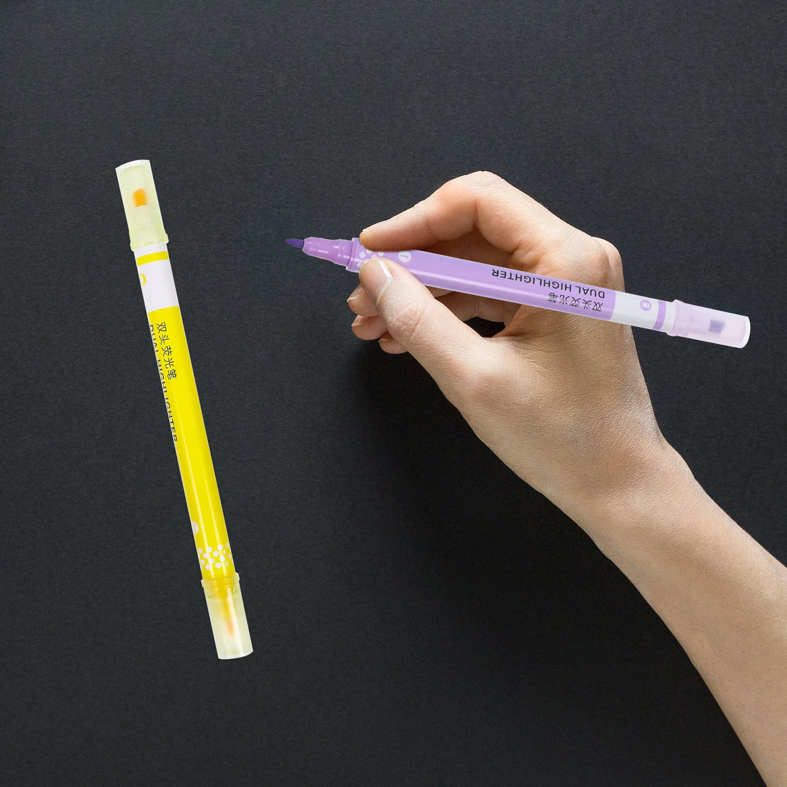 

1Set Convenient Highlighters Aesthetic Markers Dual Tips for School Work Diary Budgets Special Events Highlighters
