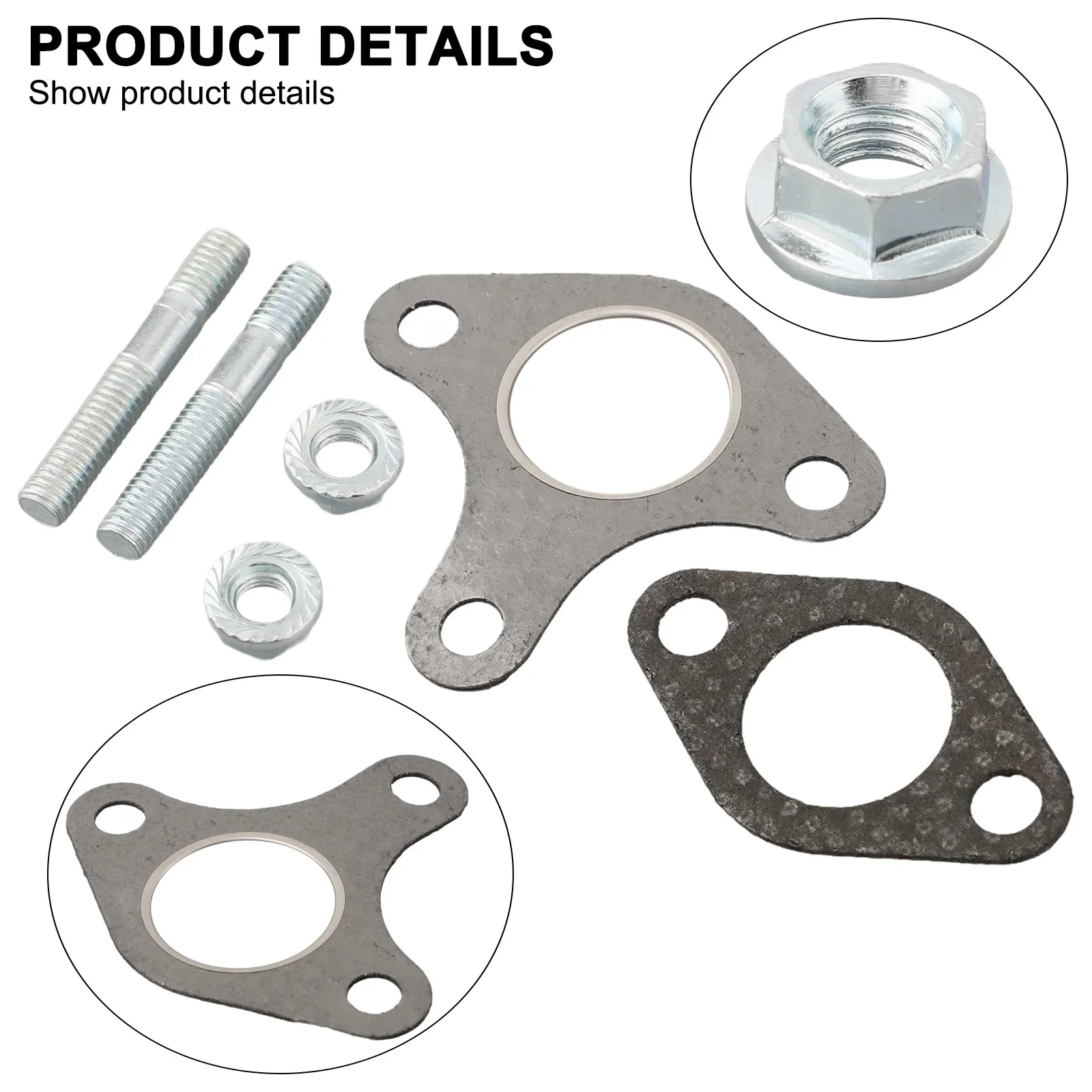 Exhaust Gasket Set Muffler Gasket Set Bolt And Nut Set OEM Part Numbers 90047-ZE2-000 OEM Part Numbers 18333-ZB4-800