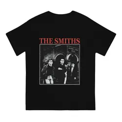 Men British Rock Bands In The 80s T Shirt The Smiths Pure Cotton Clothes Vintage Short Sleeve Round Neck Shirt Summer T-Shirt