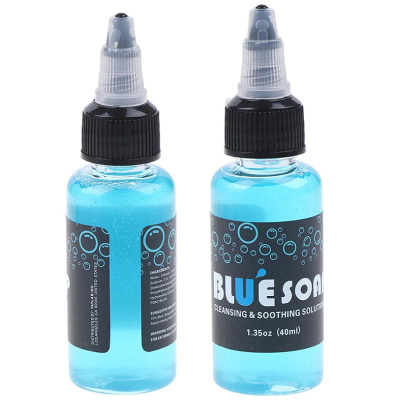 500/40ml Concentrating Tattoo Green Soap Blue Soap Mild Tattoo Cleaning Soothing Aftercare Solution Liquid Soap for Tattoo Salon