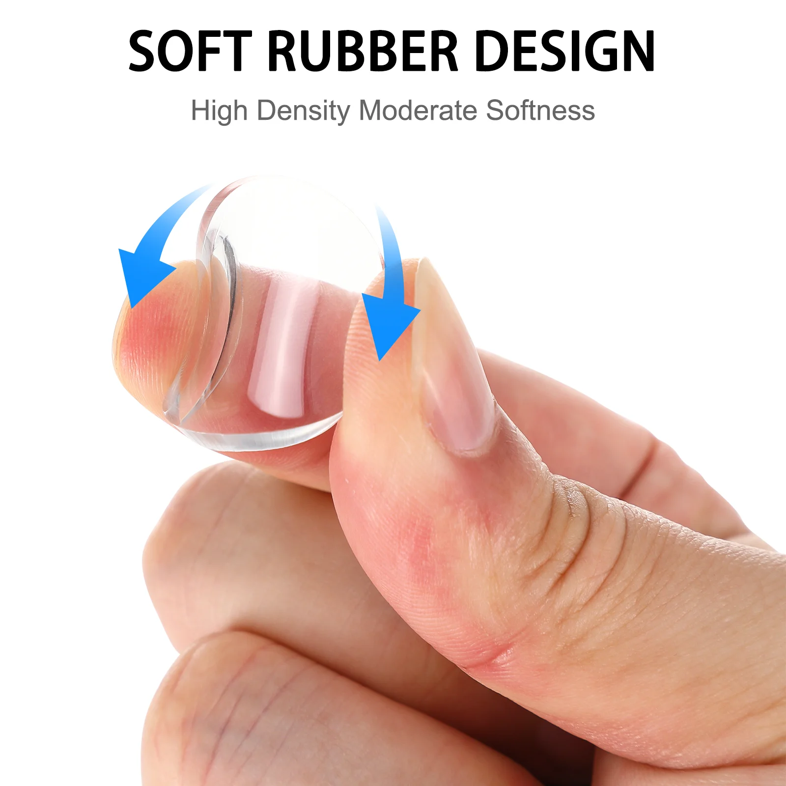 Glass Table Pad Anti Slip Durable Suction Cup Prime Glass Table Pad Wahser Spacer Damper for Living Room Office Home