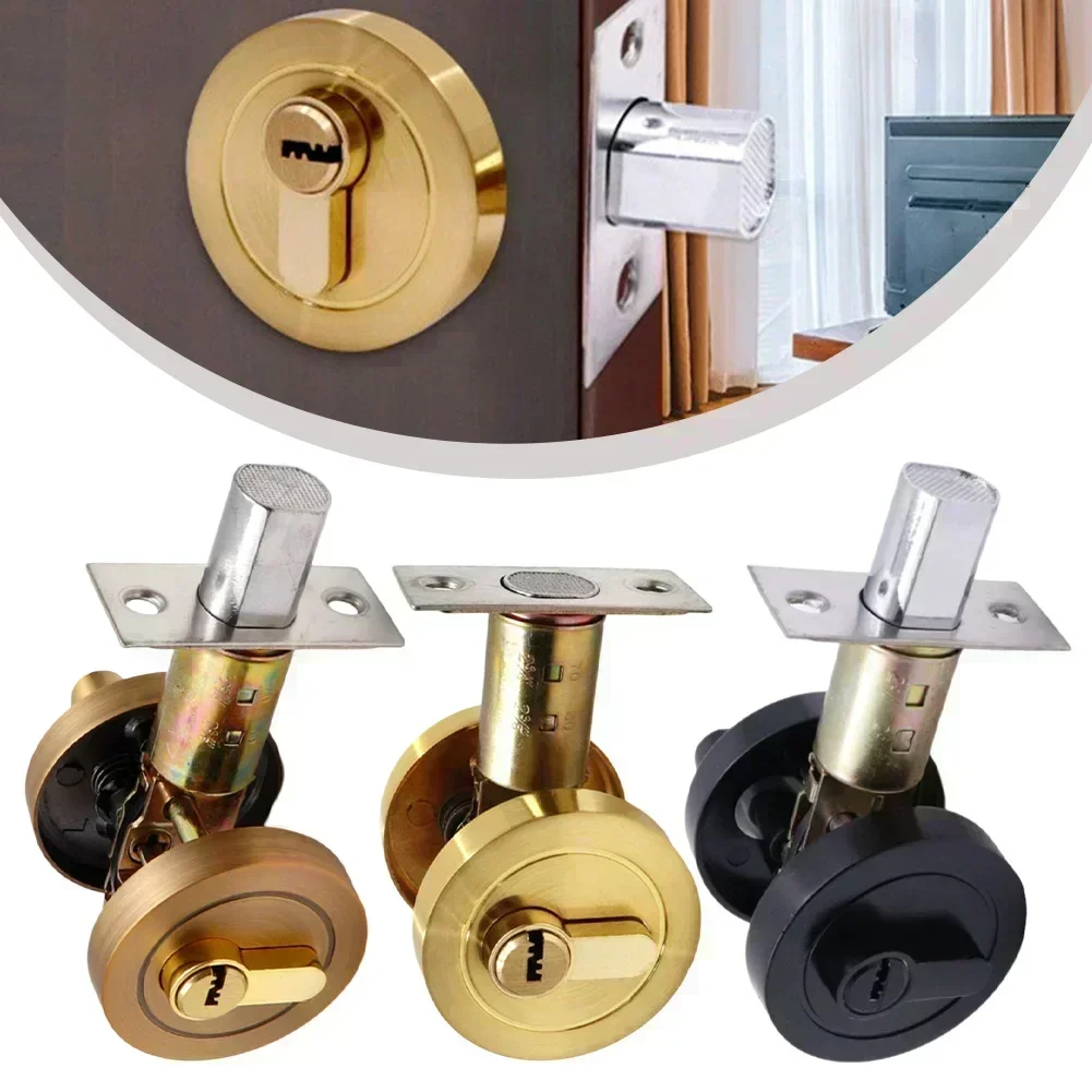 

Anti-theft Lock Concealed Lock Home Security Office Door Protection Thickened Solid Lock Easy Installation Black