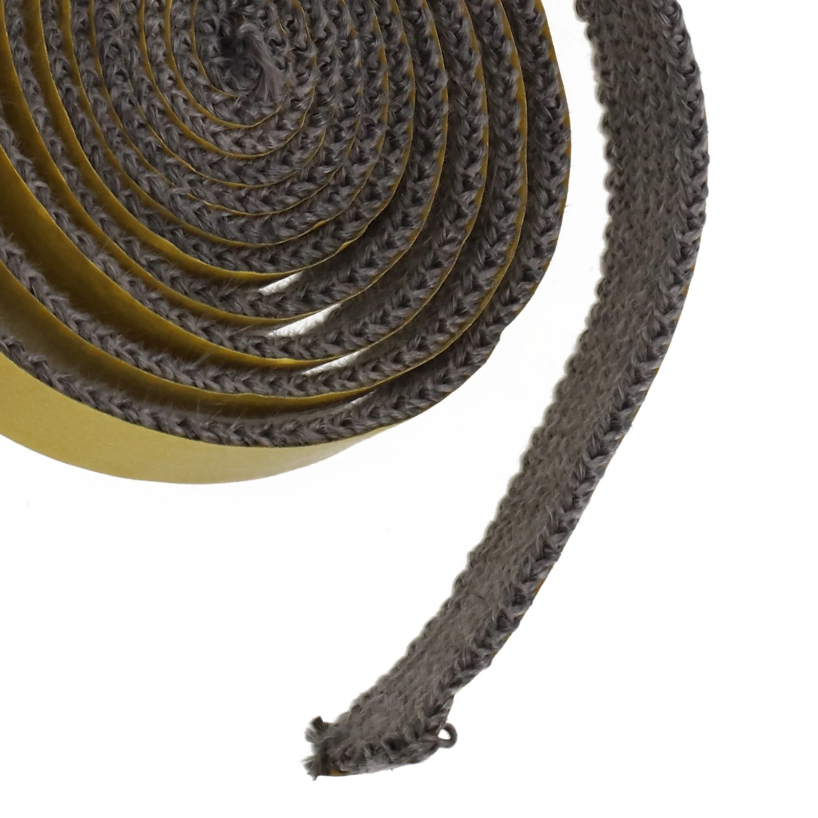 Heat Resistant Flat Stove Rope Gasket 2m Black Fiberglass Sealing Parts For Stove Glass, Oven, Chimney Doors Replacement Parts