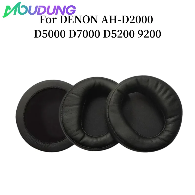 

MOUDUNG Soft Foam Protein Leather Headphone Earpads Ear Pads For DENON AH-D2000 D5000 D7000 D5200 9200 Headset Earphone Sleeve