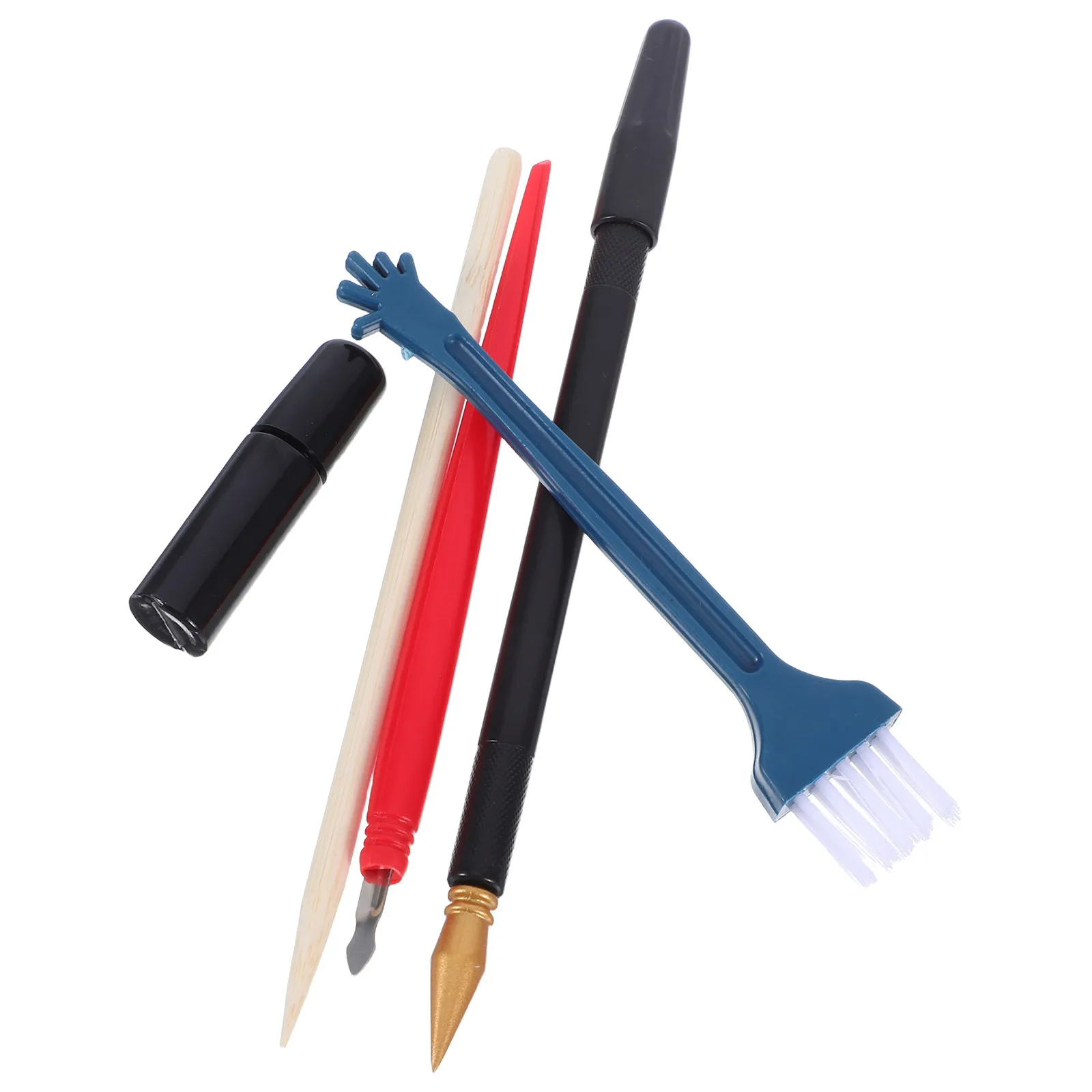 5Pcs Wooden Scratch Detail Pen Set for Paper Art, Drawing, DIY Craft & Scratch Painting
