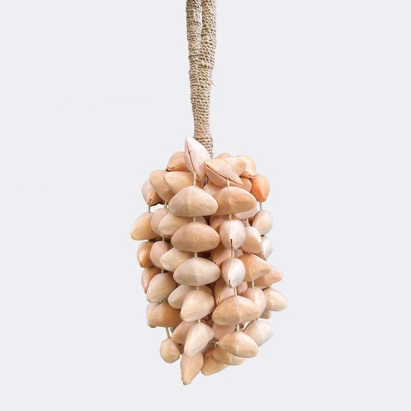 

Дзвуконосные колокольчики Chacha из натуральной скорлупы ореха с веревкой из соломы для звукотерапии, йоги и медитации, в комплекте с подвесом