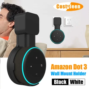 Echo Dot Wall Mount Holder, Cord Management Support for Alexa, 3rd Generation Speaker, EU, USA, UK Plug Main Base Sales for Alexa - №5