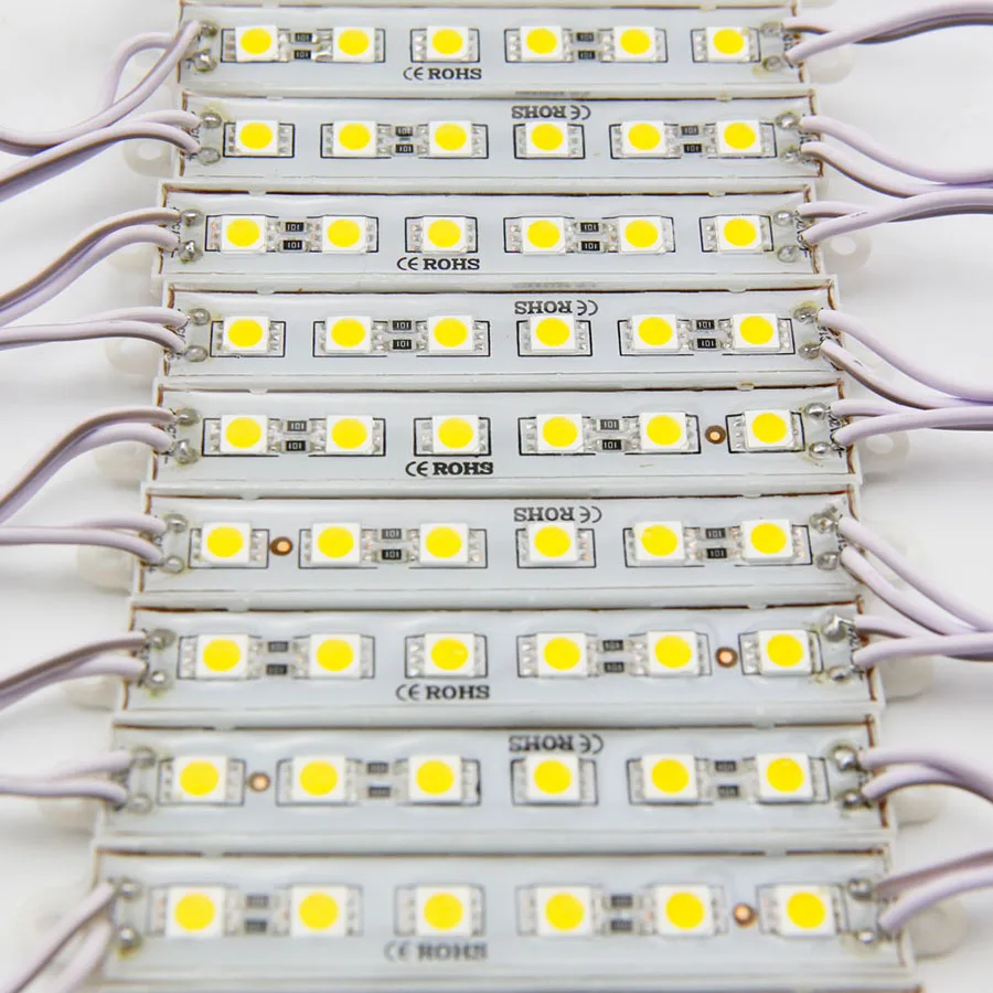 20 Pçs/lote SMD 5054 Módulo LED Luz 6LEDs DC12V À Prova D' Água LED Módulo de Luz de Fundo de Publicidade Lâmpada de Luz de Veneziana