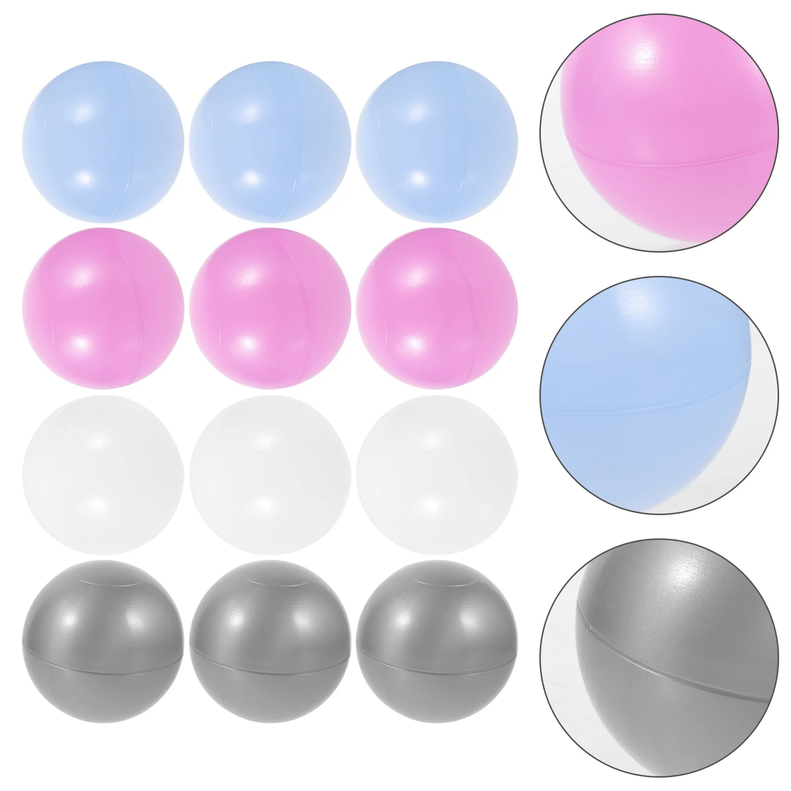 50 szt. Kolorowe kulki falowe spożywcze, zabawka imprezowa, kolorowa plastikowa kupa dla niemowląt, kupa oceaniczna w kształcie gwiazdy